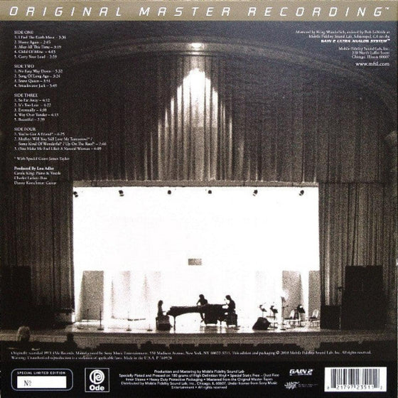 Carole King – The Carnegie Hall Concert (2LP, Ultra Analog, Half-speed Mastering) - AudioSoundMusic