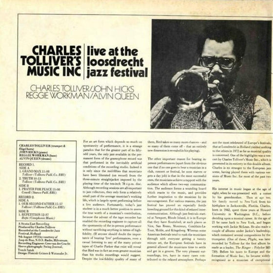 Charles Tolliver's Music Inc - Live At The Loosdrecht Jazz Festival (2LP) - AudioSoundMusic