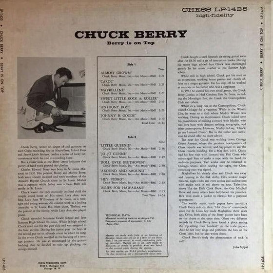 Chuck Berry - Berry is on Top (Translucent Red) - AudioSoundMusic
