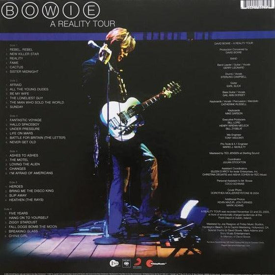David Bowie - A Reality Tour (3LP, Box set, Translucent Blue vinyl) - AudioSoundMusic