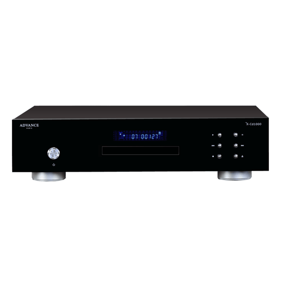 Demo CD Player ADVANCE X-CD1000 - AudioSoundMusic