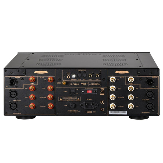 Demo preamplifier ADVANCE X-P1200 BLACK (MM & MC) - AudioSoundMusic