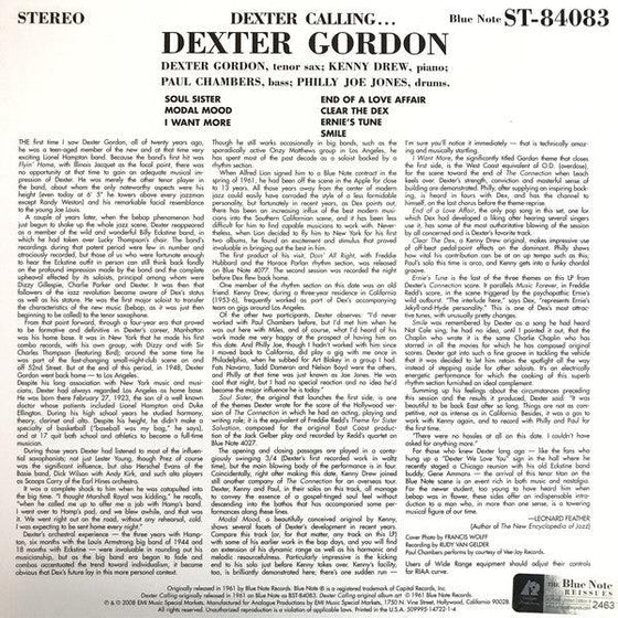 Dexter Gordon - Dexter Calling (2LP, 45RPM) - AudioSoundMusic