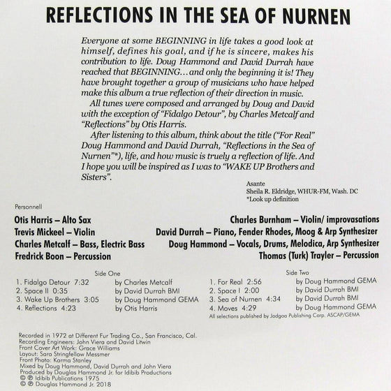 Doug Hammond & David Durrah – Reflections In The Sea Of Nurnen - AudioSoundMusic