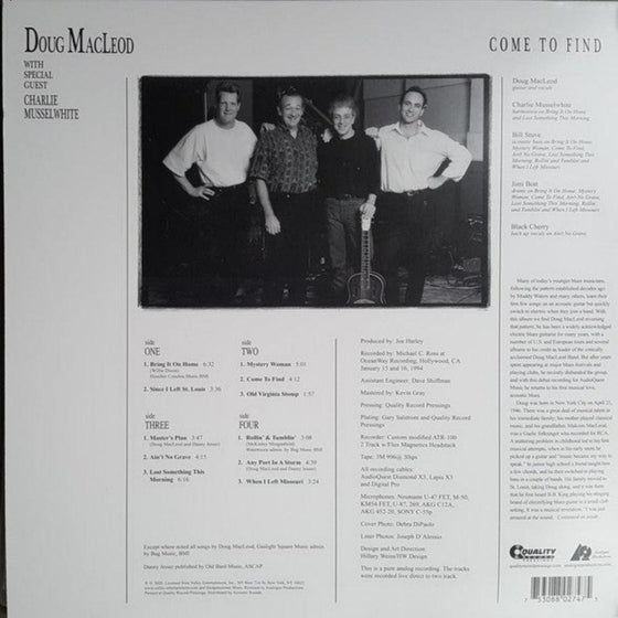 Doug MacLeod - Come To Find (2LP, 45RPM) - AudioSoundMusic