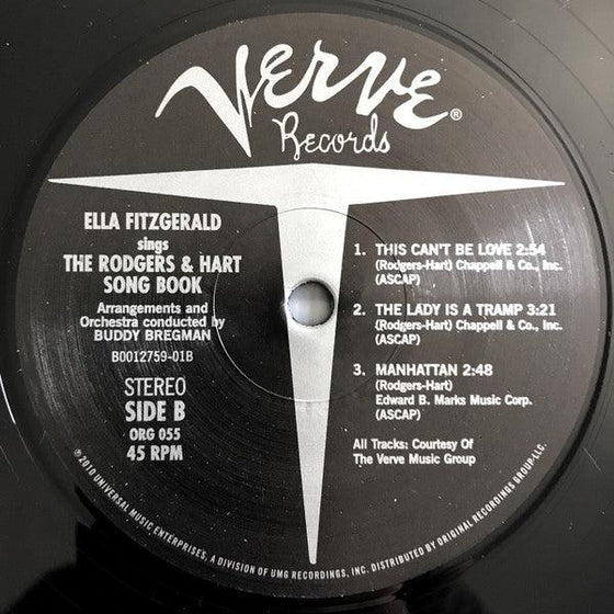 Ella Fitzgerald – Sings The Rodgers And Hart Song Book Volume 1 (2LP, 45RPM) - AudioSoundMusic