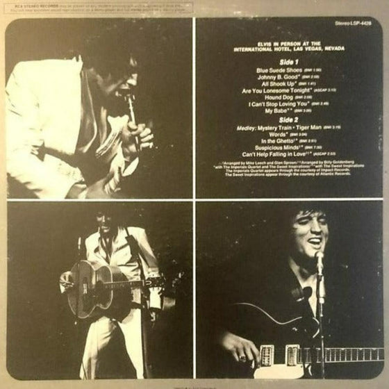 Elvis Presley - In Person At The International Hotel Las Vegas Nevada (Translucent Gold vinyl) - AudioSoundMusic