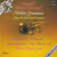  Encore! Bravo! Da capo! Arthur Grumiaux plays his best-loved encores vol.2 - Schubert, Mozart, Schumann, Dvořák, Gounod, Paganini, Fauré, Albéniz, Sibelius, … - AudioSoundMusic