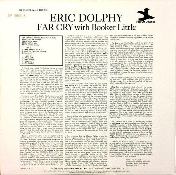 Eric Dolphy - Far Cry (200g) - AudioSoundMusic