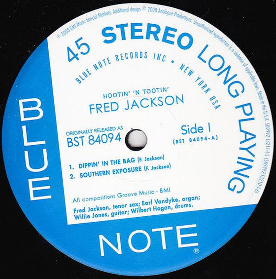 Fred Jackson – Hootin' 'N Tootin' (2LP, 45RPM) - AudioSoundMusic
