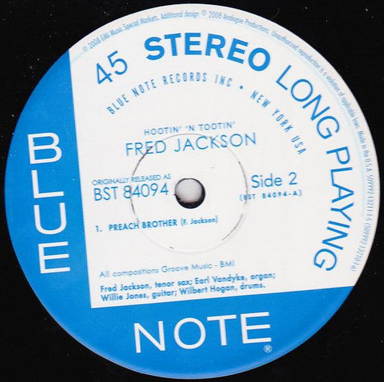 Fred Jackson – Hootin' 'N Tootin' (2LP, 45RPM) - AudioSoundMusic
