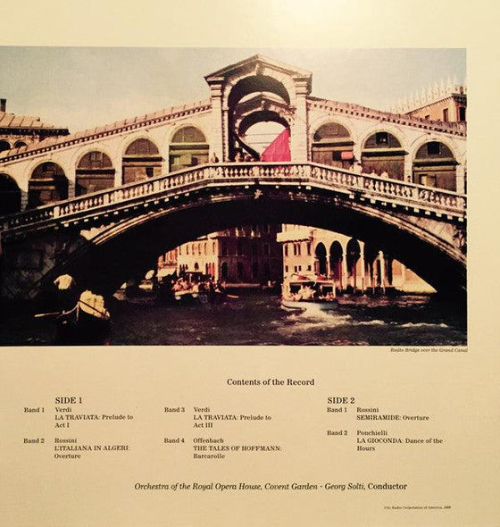 Georg Solti - Venice (Verdi, Rossini, Offenbach, Ponchielli) (200g) - AudioSoundMusic