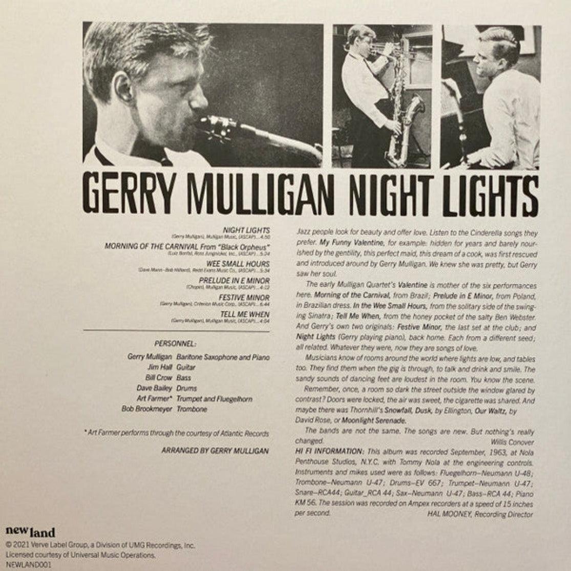 オリジナルプロモ Gerry Mulligan Night Lights モノ盤 オリジナルプロモ Gerry Mulligan Night Lights モノ盤