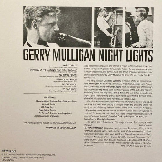 Gerry Mulligan - Night Lights (New Land) - AudioSoundMusic