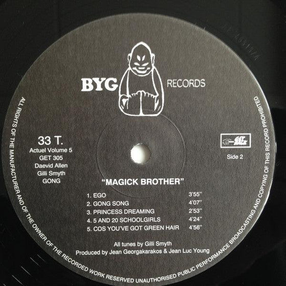 Gong - Magick Brother - AudioSoundMusic
