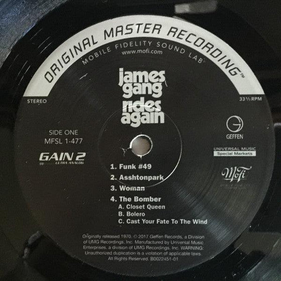 James Gang – James Gang Rides Again (Ultra Analog, Half-speed Mastering) - AudioSoundMusic