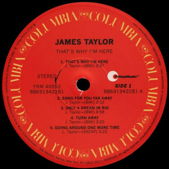 James Taylor – That’s why I’m here - AudioSoundMusic