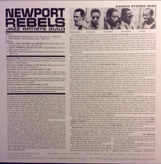 Jazz Artists Guild (featuring Charles Mingus, Max Roach, Eric Dolphy, Roy Eldridge & Jo Jones) - Newport Rebels (Pure Pleasure) - AudioSoundMusic