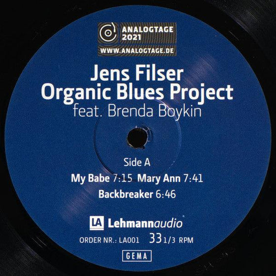 Jens Filser Organic Blues Project Featuring Brenda Boykin – Live 2021 (Half-speed Mastering) - AudioSoundMusic
