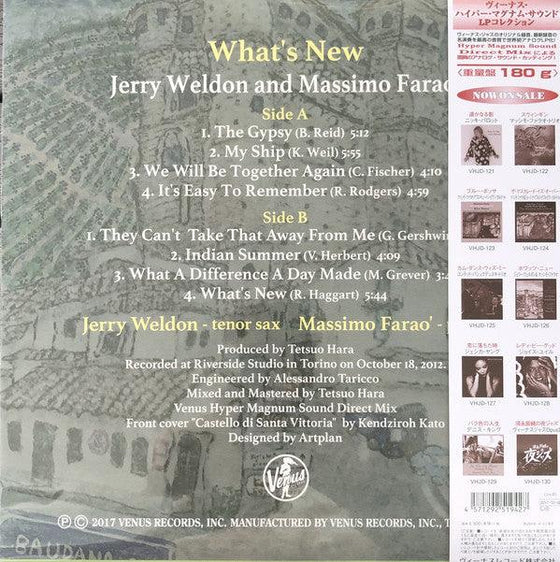 Jerry Weldon & Massimo Farao' - What's New (Japanese edition) - AudioSoundMusic