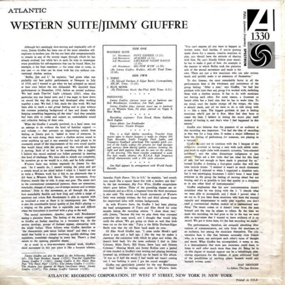 Jimmy Giuffre with Bob Brookmeyer & Jim Hall - Western Suite - AudioSoundMusic