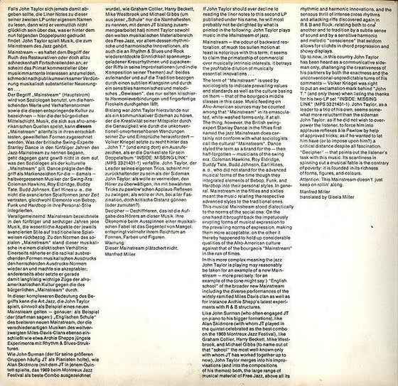 John Taylor Trio - Decipher - AudioSoundMusic