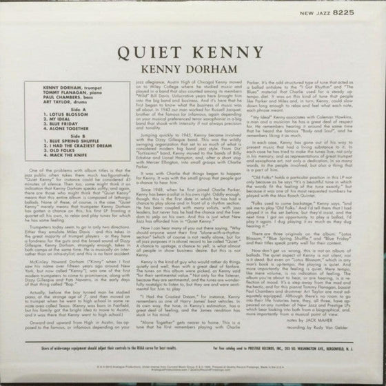 Kenny Dorham - Quiet Kenny (200g) - AudioSoundMusic