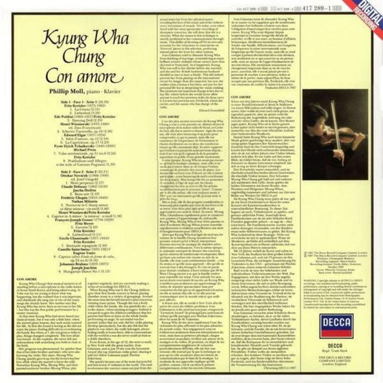 Kyung-Wha Chung – Con Amore (Digital Recording) - AudioSoundMusic
