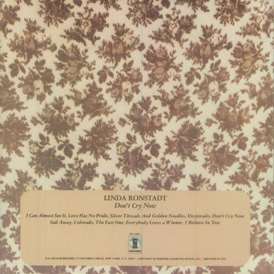 Linda Ronstadt – Don't Cry Now (Ultra Analog, Half-speed Mastering) - AudioSoundMusic