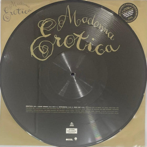 Madonna - Erotica (Picture Disc) - AudioSoundMusic