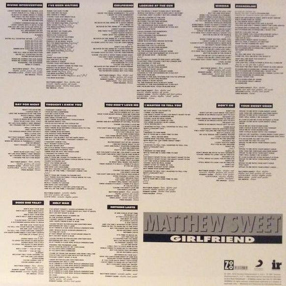Matthew Sweet – Girlfriend (2LP, Expanded Edition) - AudioSoundMusic