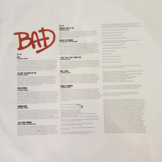 Michael Jackson - Bad (Picture Disc) - AudioSoundMusic