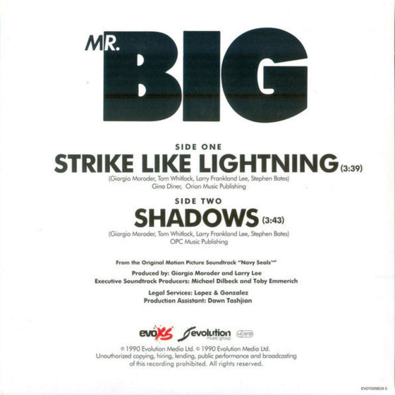 Mr. Big – Lean Into It - The singles (5 x 7'' individually colored vinyl, 45RPM, Box set) - AudioSoundMusic