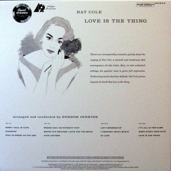 Nat 'King' Cole - Love Is The Thing (2LP, 45RPM, 200g) - AudioSoundMusic