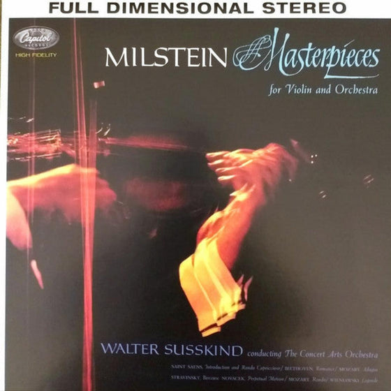 Nathan Milstein & Walter Susskind - Masterpieces For Violin And Orchestra - Mozart, Beethoven, Wieniawski, Novacek, Stravinsky, Saint-Saens (200g) - AudioSoundMusic