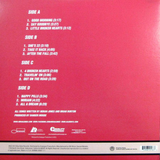Norah Jones - ...Little Broken Hearts (2LP, 200g) - AudioSoundMusic