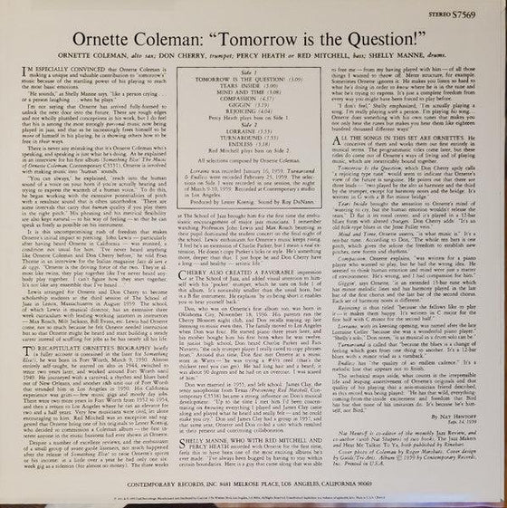 Ornette Coleman – Genesis Of Genius: The Contemporary Albums (2LP, Box set) - AudioSoundMusic