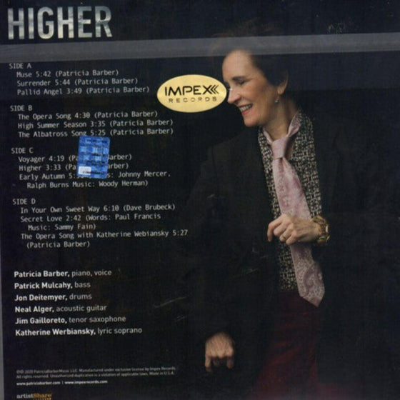 Patricia Barber - Higher (2LP, 45RPM) - AudioSoundMusic