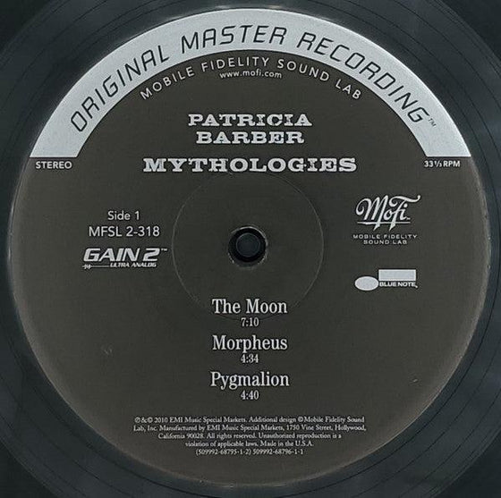 Patricia Barber – Mythologies (2LP, Ultra Analog, Half-speed Mastering) - AudioSoundMusic