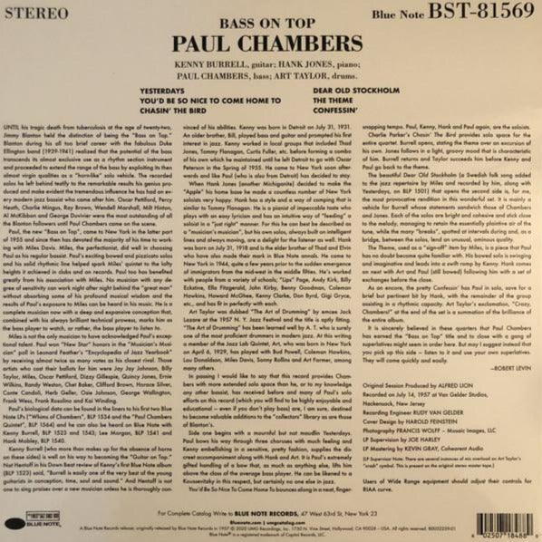 その他 LP Paul Chambers Bass On Top BST81569 BLUE NOTE /00260 PAUL CHAMBERS - Paul Chambers - Bass On Top LP (Tone Poet