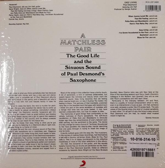 Paul Desmond - Easy Living - AudioSoundMusic