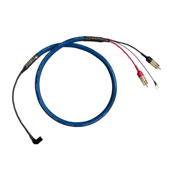 Phono cable - Cardas Clear Beyond X2 - 5P 90° to RCA (1.25 to 3.0m) - AudioSoundMusic