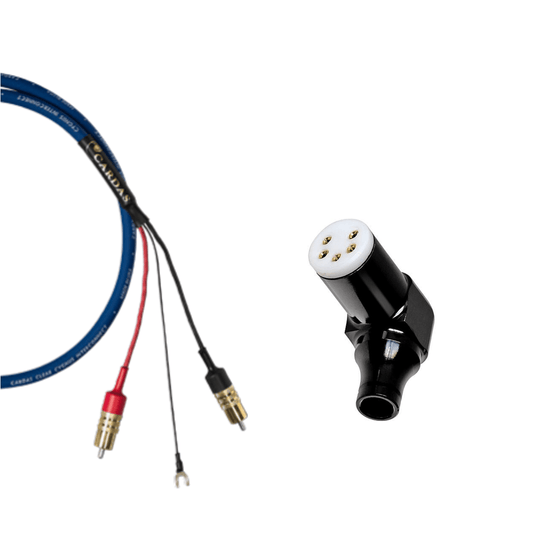Phono cable - Cardas Clear Cygnus - 5P 90° to RCA (1.25m to 3.0m) - AudioSoundMusic