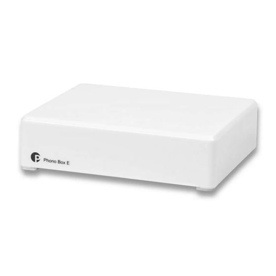 Phono Stage Solid State – Pro-ject Phono Box E (MM) - AudioSoundMusic