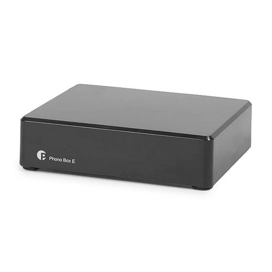 Phono Stage Solid State – Pro-ject Phono Box E (MM) - AudioSoundMusic