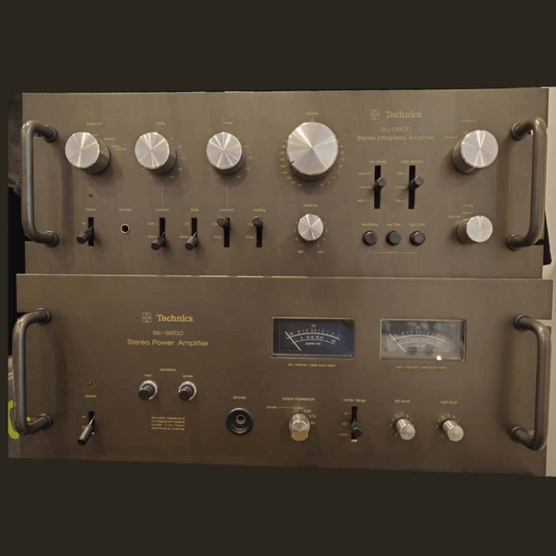 Pre-owned stereo amplifier Technics SU9200 + Technics SE 9200