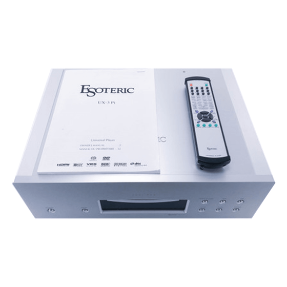 Pre-owned Universal Audio & Video Player Esoteric UX-3 Pi (CD/SACD/DVD) - AudioSoundMusic