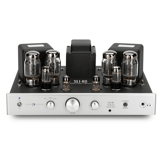 Pre-owned vacuum tube integrated amplifier CARY AUDIO SLI-80 Signature Silver - AudioSoundMusic