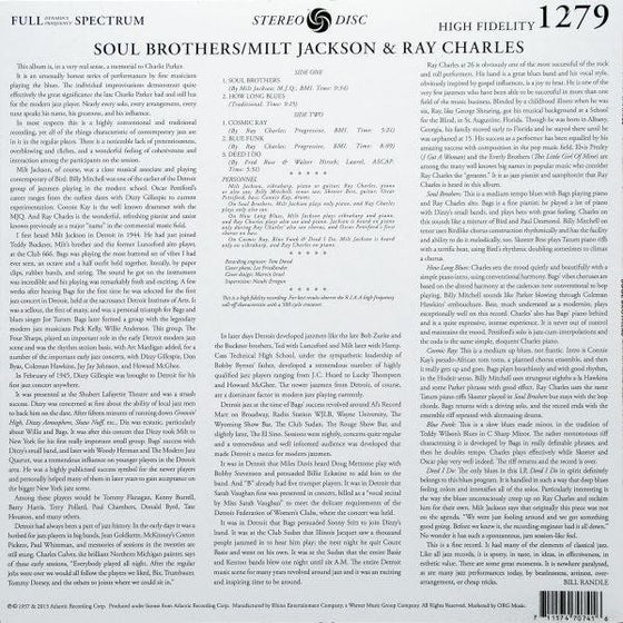 Ray Charles & Milt Jackson – Soul Brothers - AudioSoundMusic