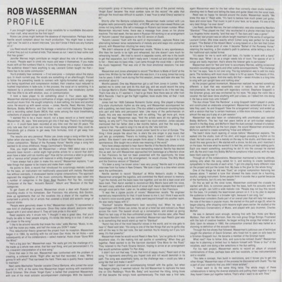 Rob Wasserman - Duets (2LP, 45RPM, 200g) - AudioSoundMusic